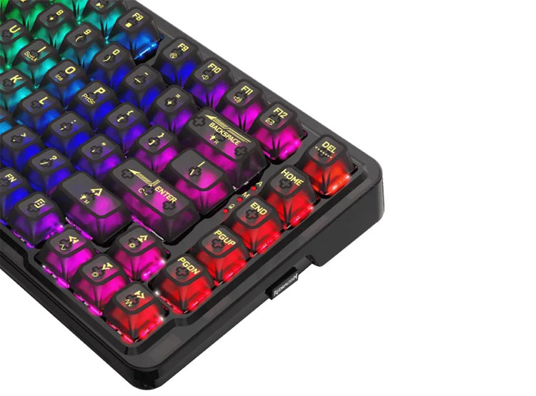 TECLADO REDRAGON ELF PRO RGB-PRO WIRELESS ENGLISH BLACK K649CTB - 4