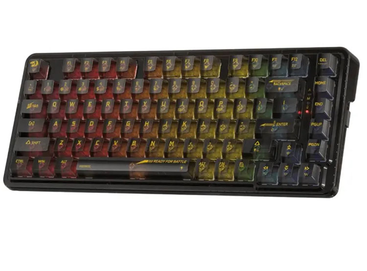 TECLADO REDRAGON ELF PRO RGB-PRO WIRELESS ENGLISH BLACK K649CTB - 5