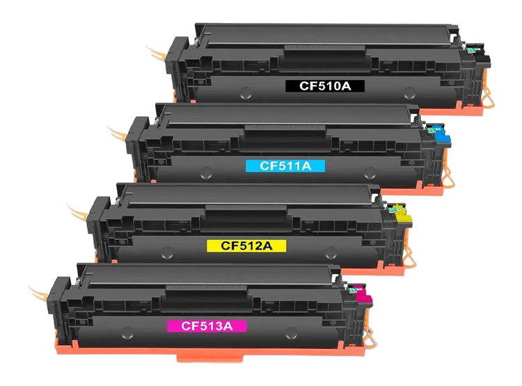 PACK TONER COMPATIBLE 2AJE PRINT 204A NEGRO, CYAN, MAGENTA, YELLOW - 1