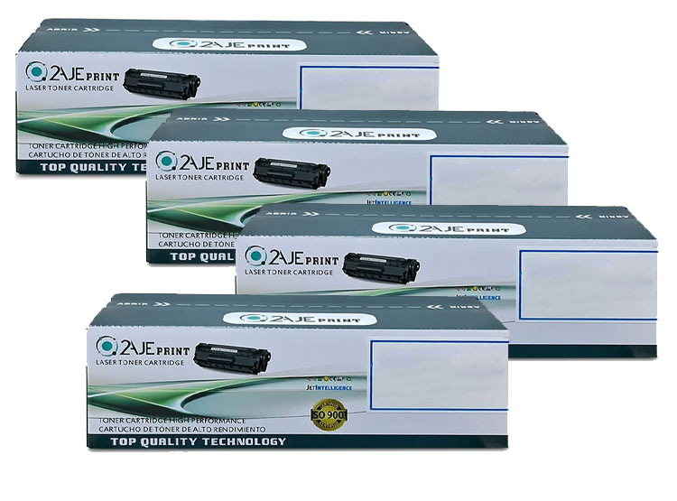 PACK TONER COMPATIBLE 2AJE PRINT 204A NEGRO, CYAN, MAGENTA, YELLOW - 2