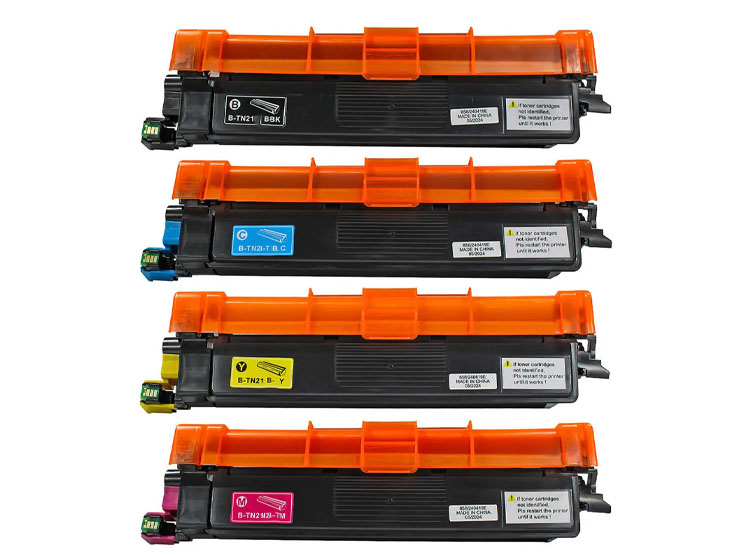 PACK TONER COMPATIBLE 2AJE PRINT TN-219 NEGRO, CYAN, MAGENTA, YELLOW - 1