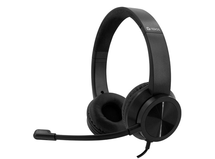 AUDÍFONO TEROS TE-8037N (HEADSET), NEGRO - 1