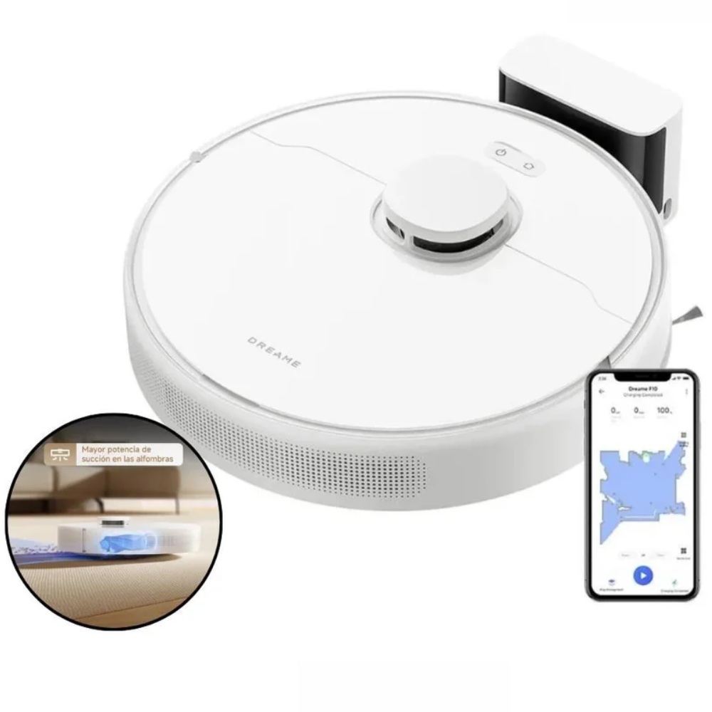 APIRADORA ROBOT Y TRAPEADOR DREAME F10 BLANCO - 1