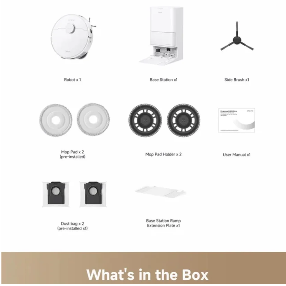 ASPIRADORA ROBOT DREAME VACUUM D20 ULTRA BLANCO- - 6