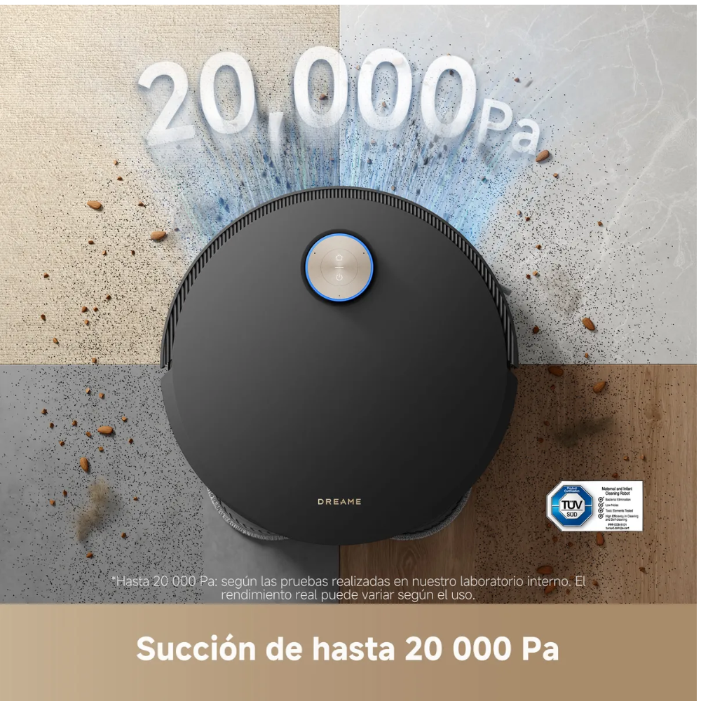 ASPIRADORA ROBOT DREAME VACUUM X50 ULTRA COMPLETE SUCCION 20000PA - NEGRO. - 2