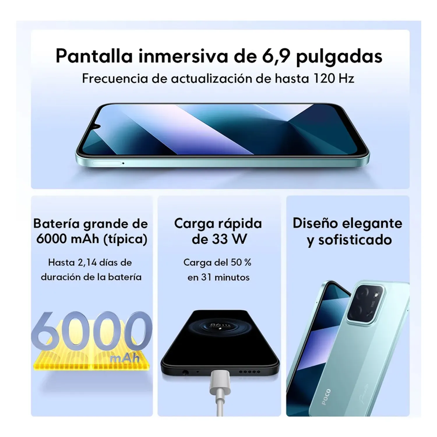 CELULAR XIAOMI POCOPHONE POCO C85 DUAL SIM 128 GB 6 GB - NEGRO - 3