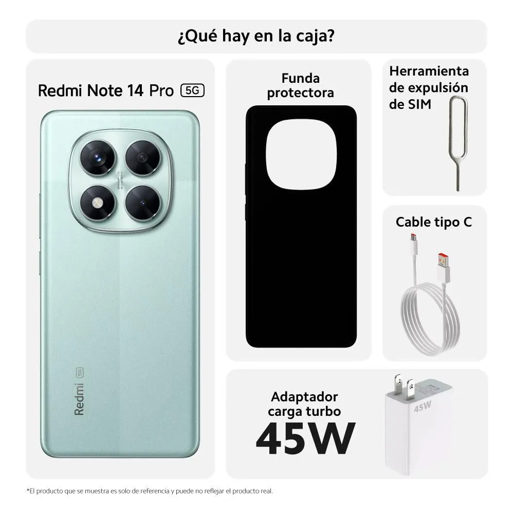CELULAR XIAOMI REDMI NOTE 14 PRO 5G 256GB 8GB VERDE - 5