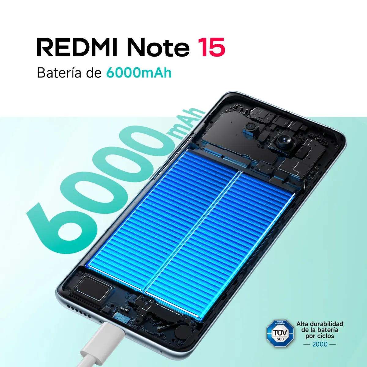 CELULAR XIAOMI REDMI NOTE 15 128GB 6RAM NEGRO - 5