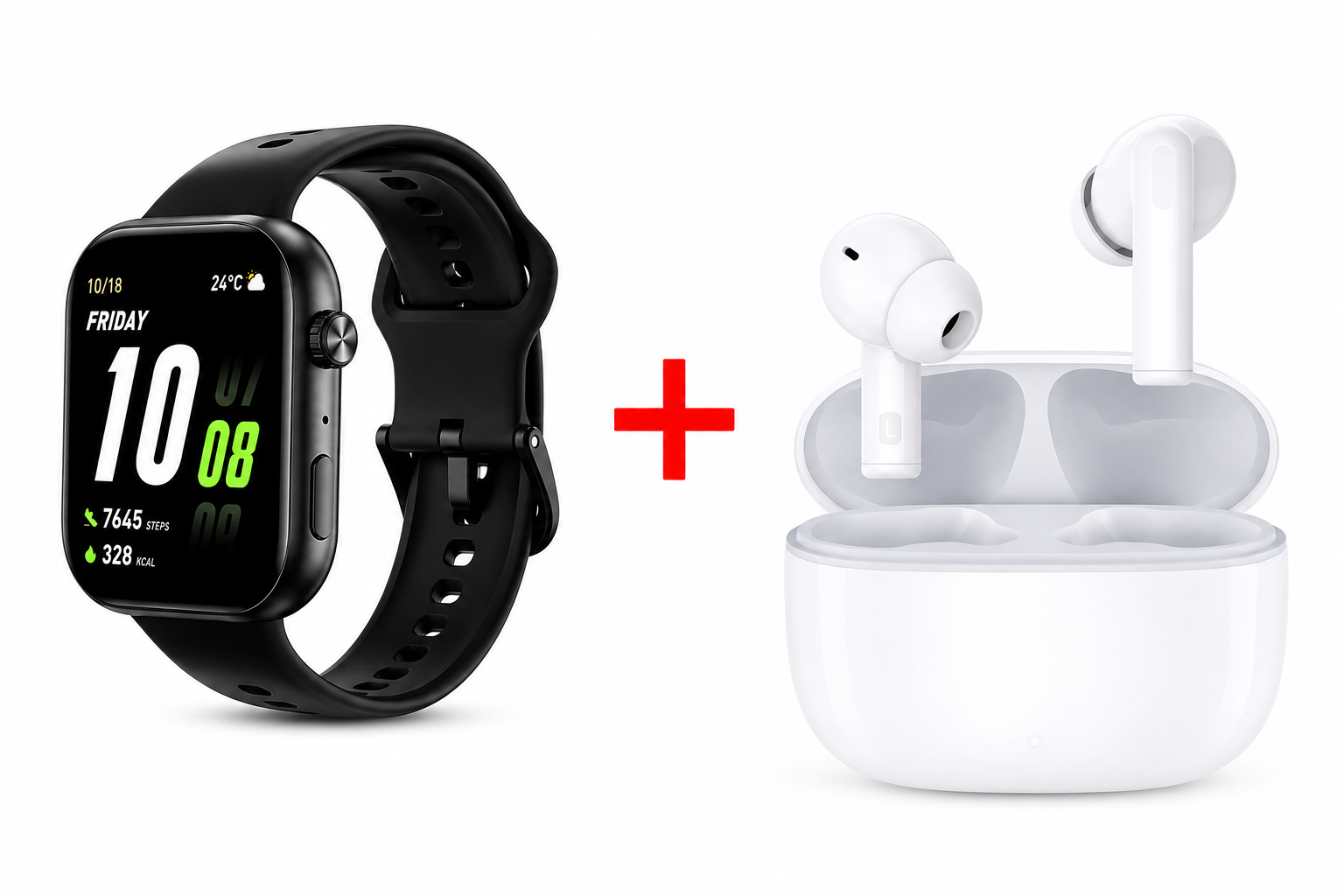 HONOR CHOICE WATCH 2I NEGRO + HONOR EARBUDS X7 LITE - 1