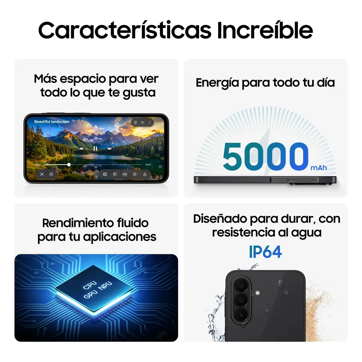 CELULAR SAMSUNG GALAXY A27 5G 256GB 8GB NEGRO - 4