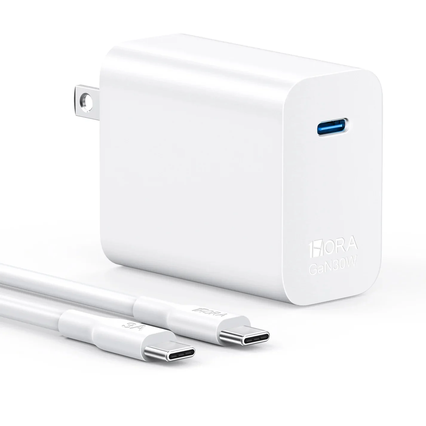 CARGADOR 1 HORA CARGA RÁPIDA PD 30W + CABLE TIPO C - 1