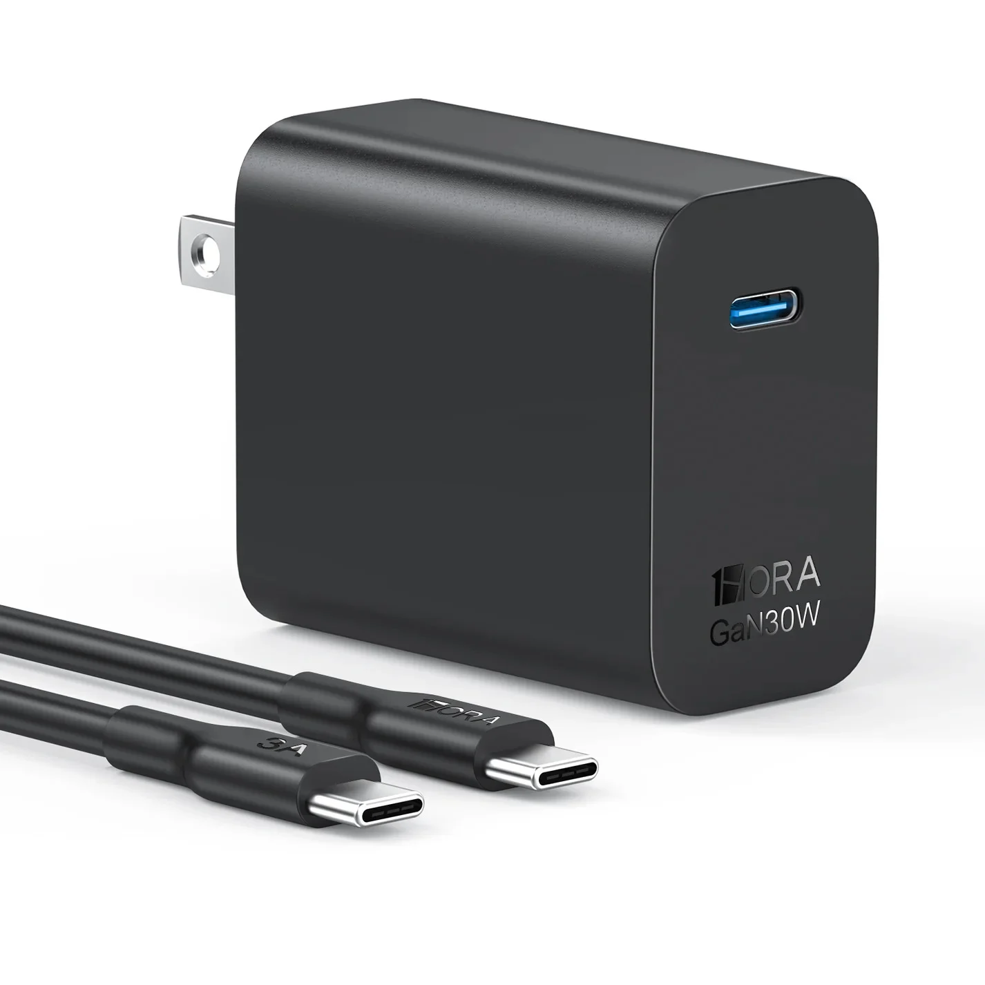CARGADOR 1 HORA CARGA RÁPIDA PD 30W + CABLE TIPO C - 1