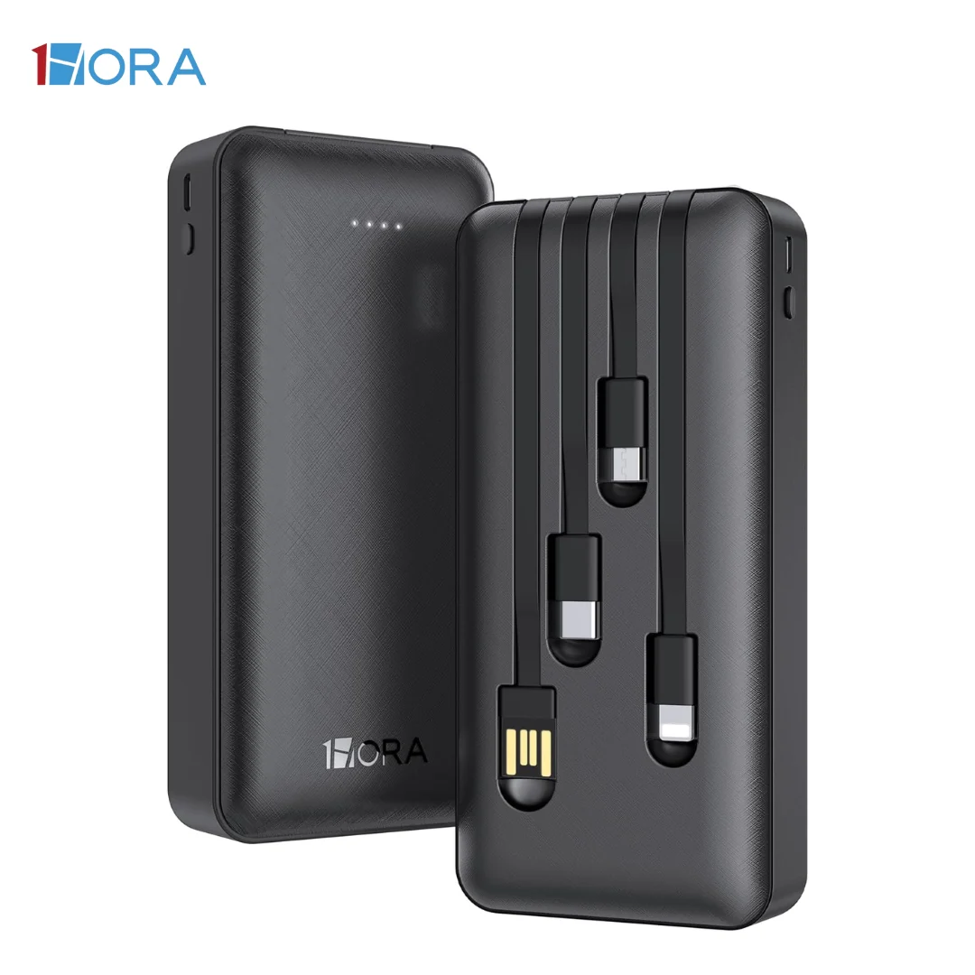1 HORA POWER BANK 10000MAH 4 EN 1 NEGRO - 1