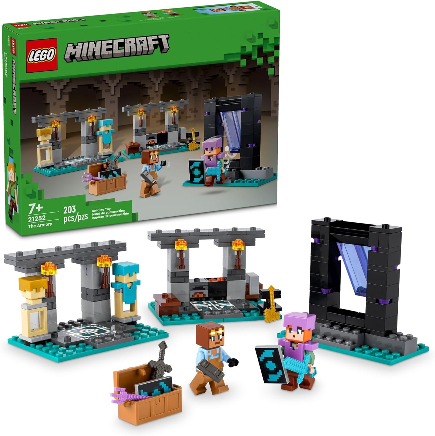 LEGO MINECRAFT 21252 LA ARMERÍA (203 PIEZAS) - 1