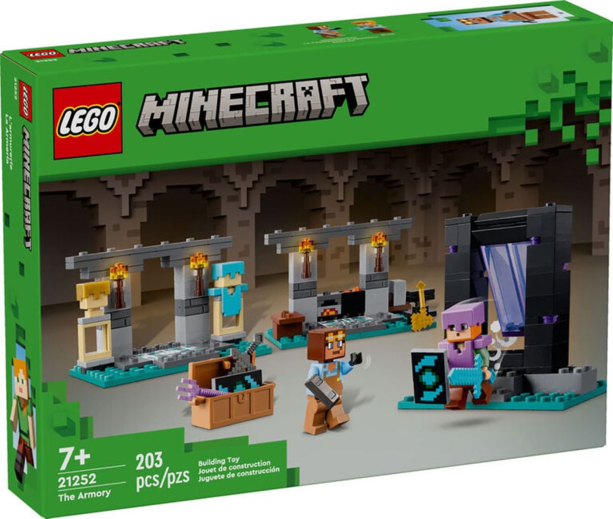 LEGO MINECRAFT 21252 LA ARMERÍA (203 PIEZAS) - 2