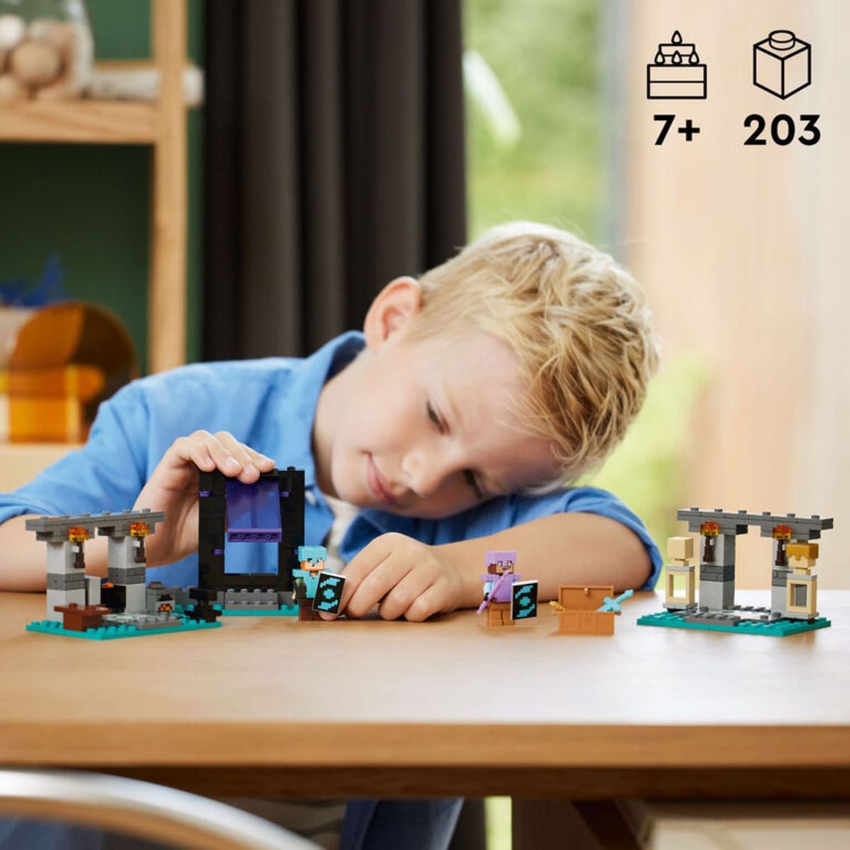 LEGO MINECRAFT 21252 LA ARMERÍA (203 PIEZAS) - 3