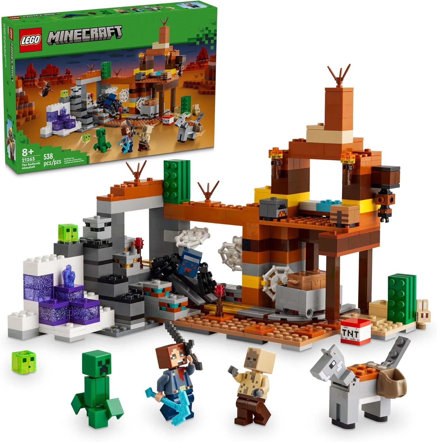 LEGO MINECRAFT 21263 EL POZO DE MINA DE LOS PÁRAMOS (538 PIEZAS) - 1