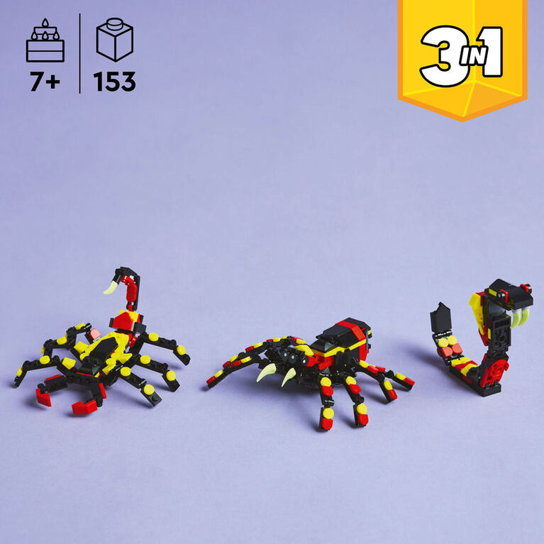 LEGO CREATOR 31159 ARAÑA SALVAJE SORPRENDENTE (153 PIEZAS) - 3