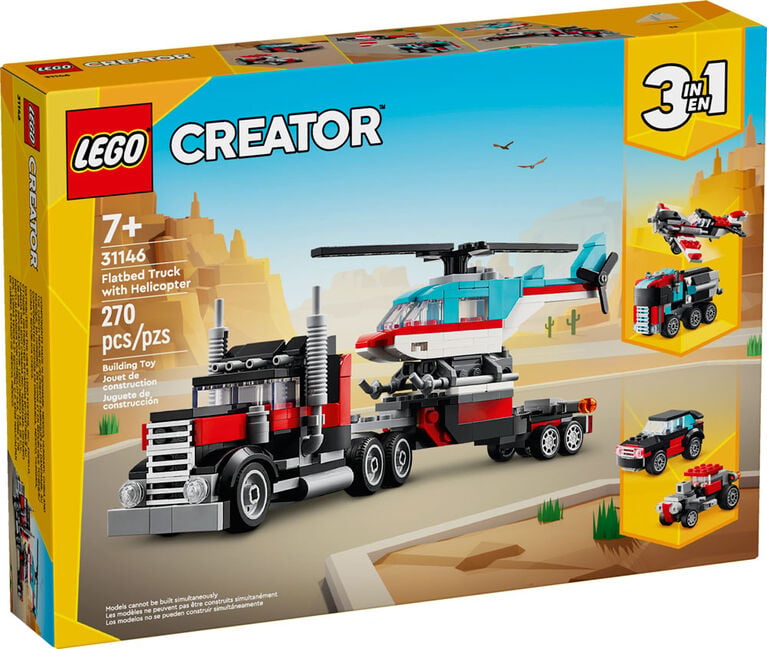 LEGO CREATOR 31146 - CAMIÓN DE CAMA PLANA 3 EN 1 - 1