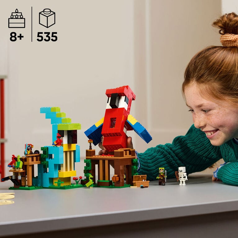 LEGO MINECRAFT 21282 LAS CASA DE LOS LOROS (535 PIEZAS) - 4