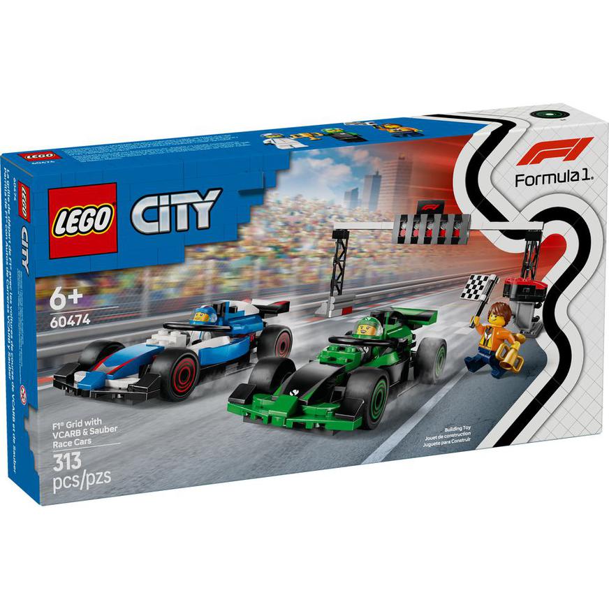 LEGO CITY 60474 F1 COCHES DE CARRERAS VCARB Y SAUBER (313 PIEZAS) - 1