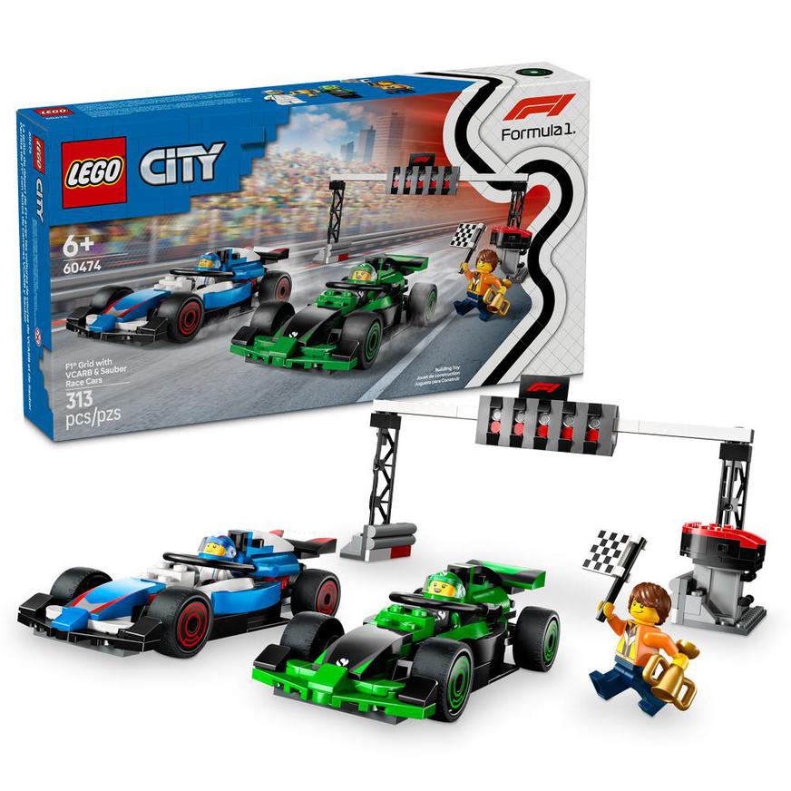 LEGO CITY 60474 F1 COCHES DE CARRERAS VCARB Y SAUBER (313 PIEZAS) - 3