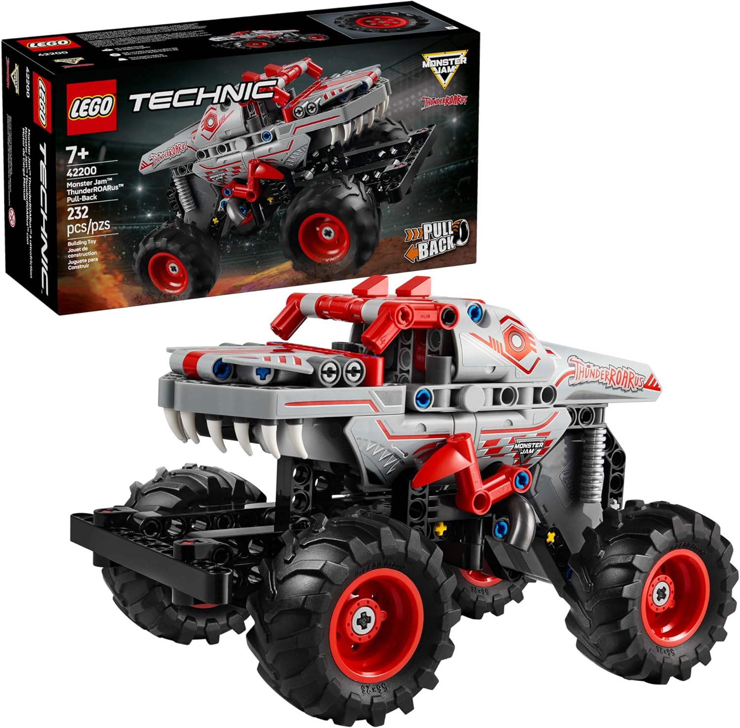 LEGO TECHNIC  42200 MONSTER JAM THUNDERROARUS CON MOTOR DE CARGA - 1