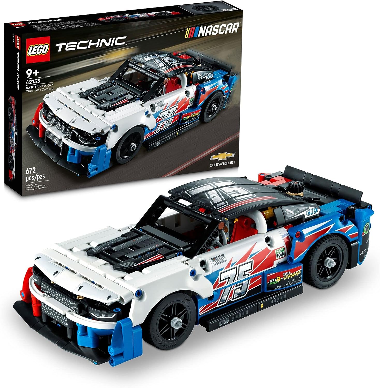 LEGO TECHNIC 42153 NASCAR® CHEVROLET CAMARO ZL1 (672 PIEZAS) - 1