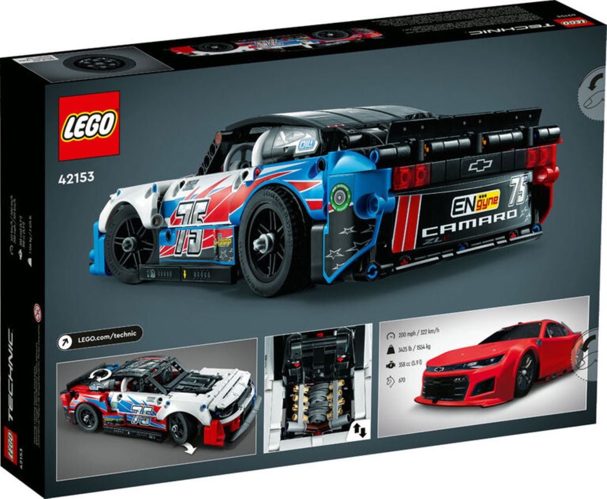 LEGO TECHNIC 42153 NASCAR® CHEVROLET CAMARO ZL1 (672 PIEZAS) - 2