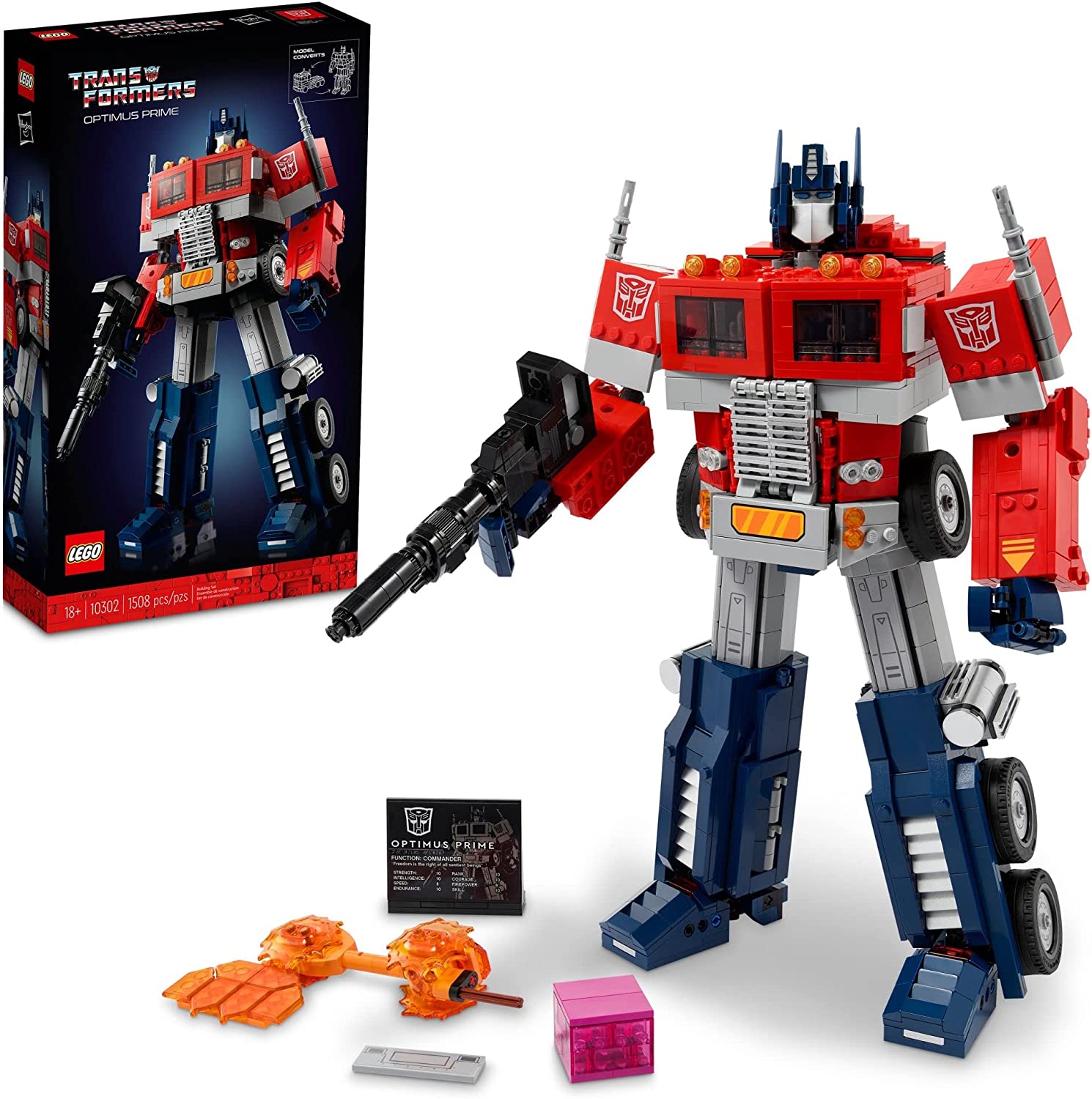 LEGO TRANSFORMERS 10302 OPTIMUS PRIME  (1508 PIECES) - 1