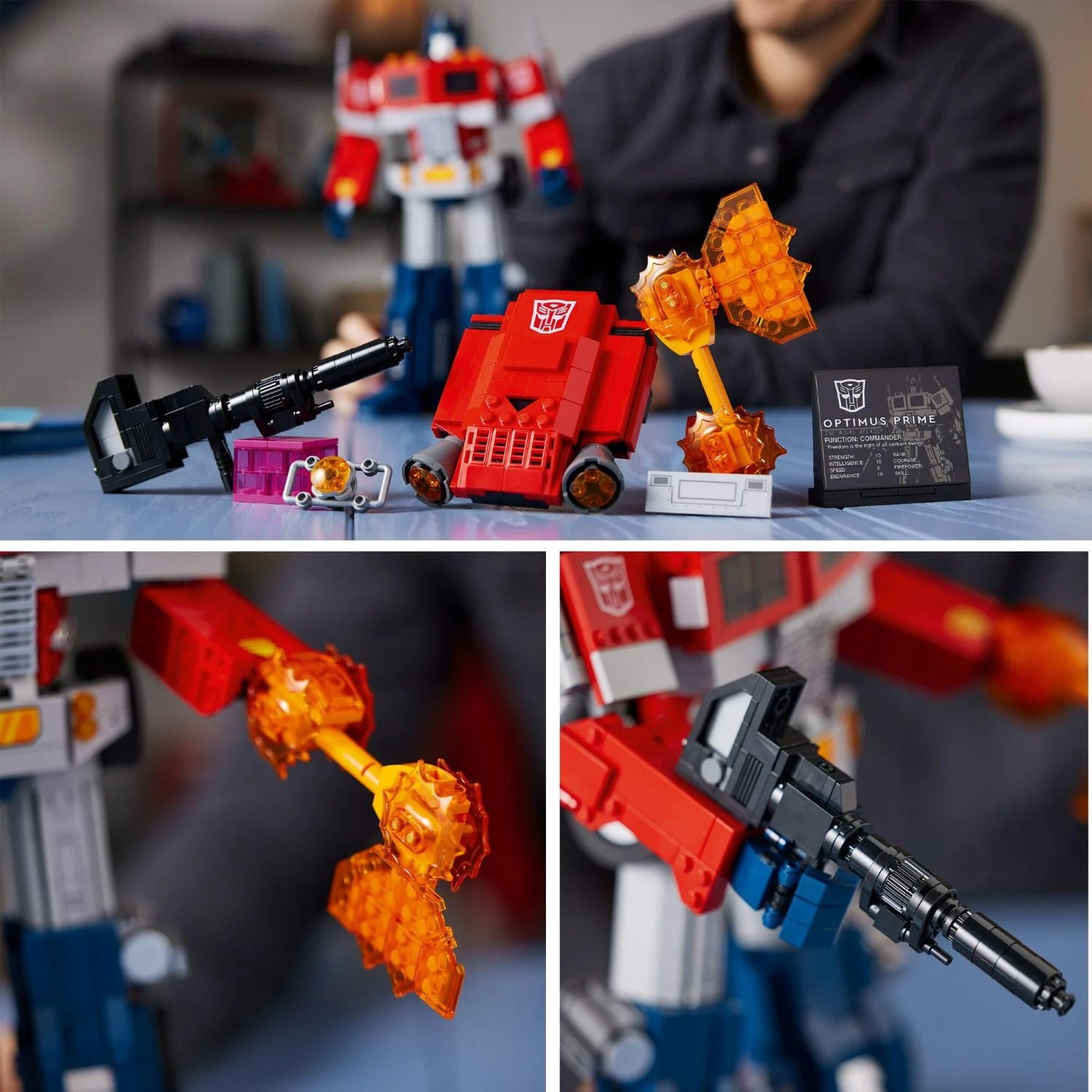 LEGO TRANSFORMERS 10302 OPTIMUS PRIME  (1508 PIECES) - 4