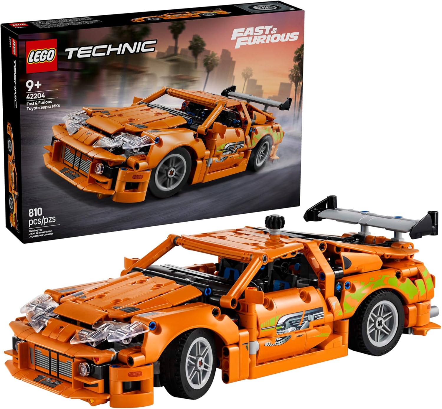 LEGO TECHNIC 42204 FAST AND FURIOUS TOYOTA SUPRA MK4 (810 PIEZAS) - 1