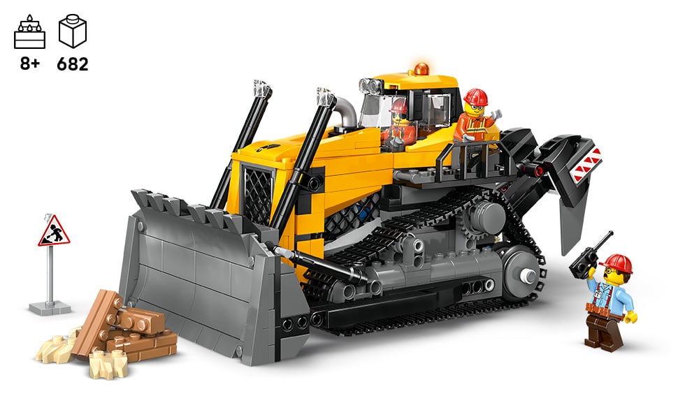LEGO CITY 60466 BULLDOZER AMARILLO (682 PIEZAS) - 4