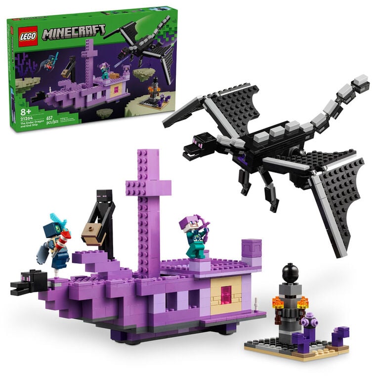 LEGO MINECRAFT 21264 DRAGON ENDER Y EL BARCO DEL END (657 PIEZAS) - 1