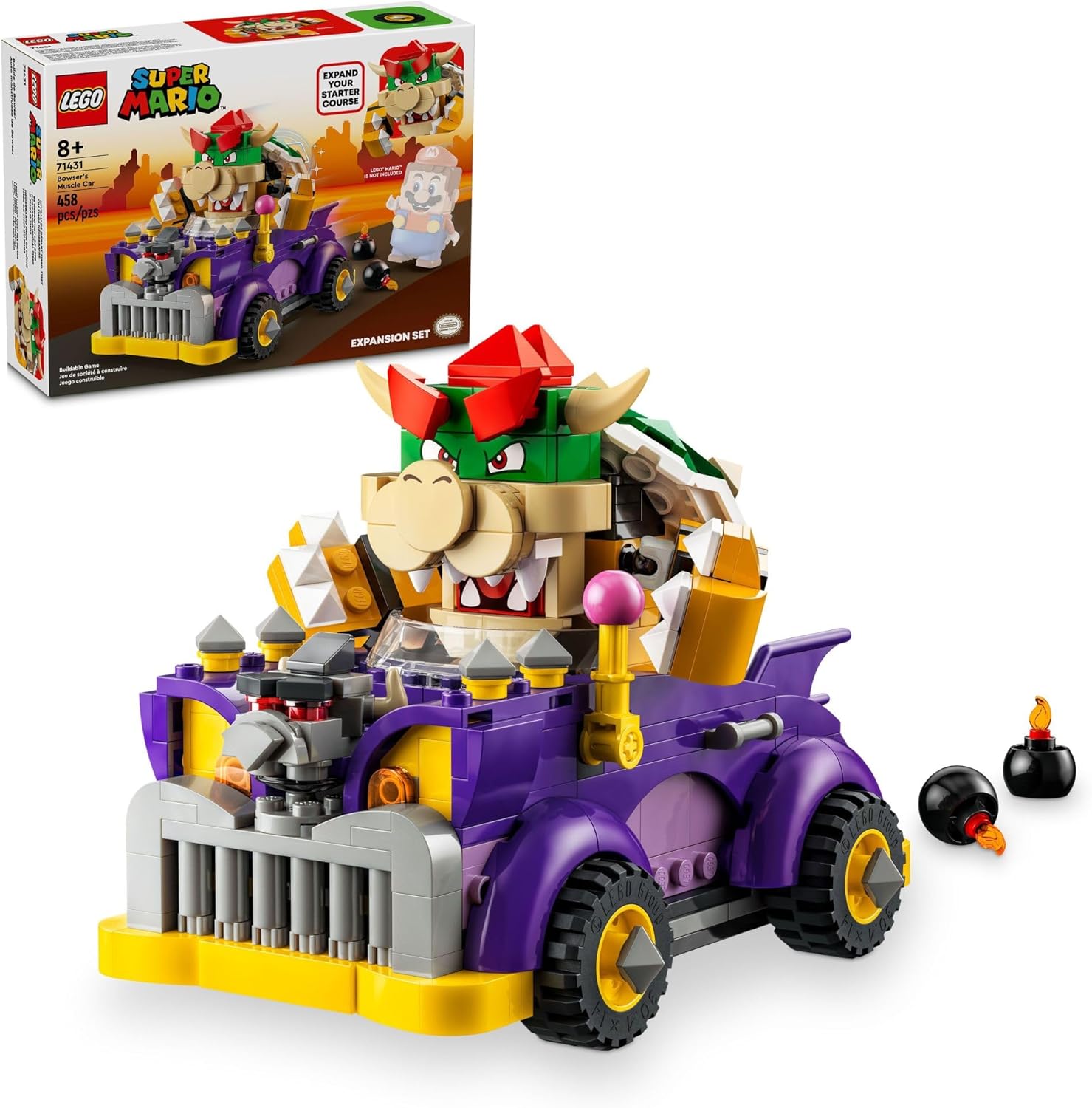 LEGO SUPER MARIO 71431 COCHE MONSTRUOSO DE BOWSER (458 PIEZAS) - 1