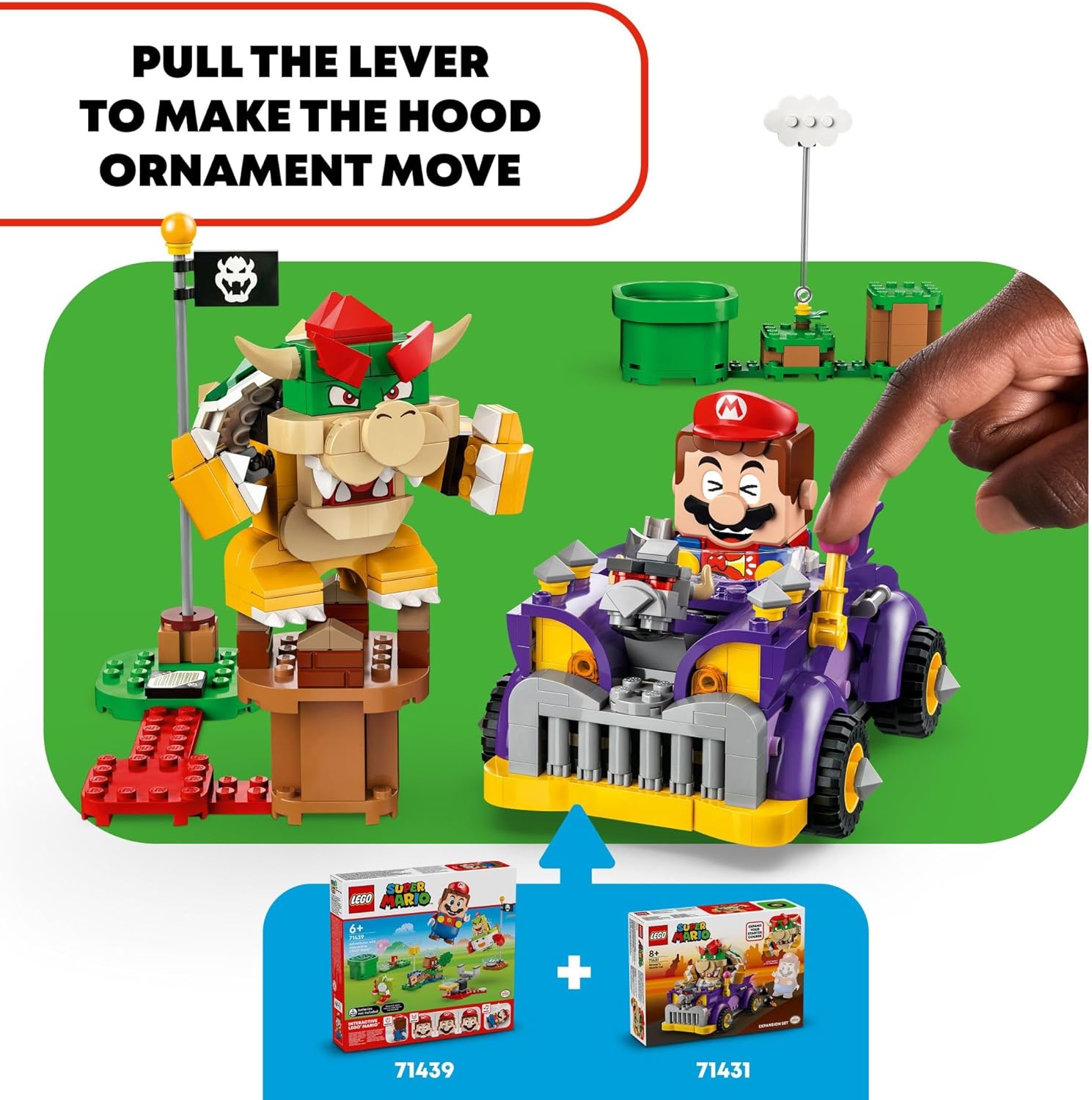 LEGO SUPER MARIO 71431 COCHE MONSTRUOSO DE BOWSER (458 PIEZAS) - 3