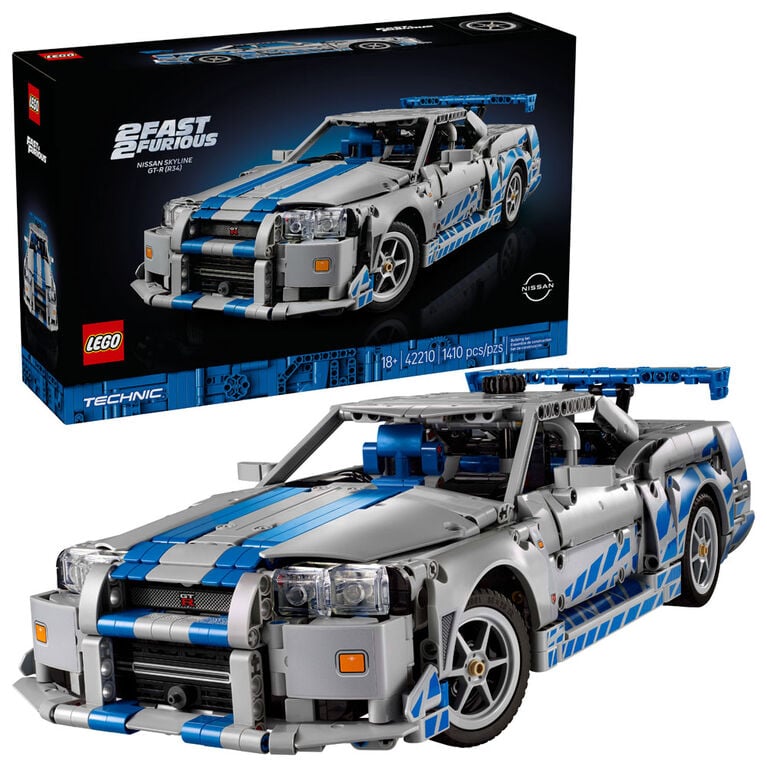 LEGO TECHNIC 42210 NISSAN SKYLINE GT R34 FAST AND FURIOUS (1410 PIEZAS) - 1