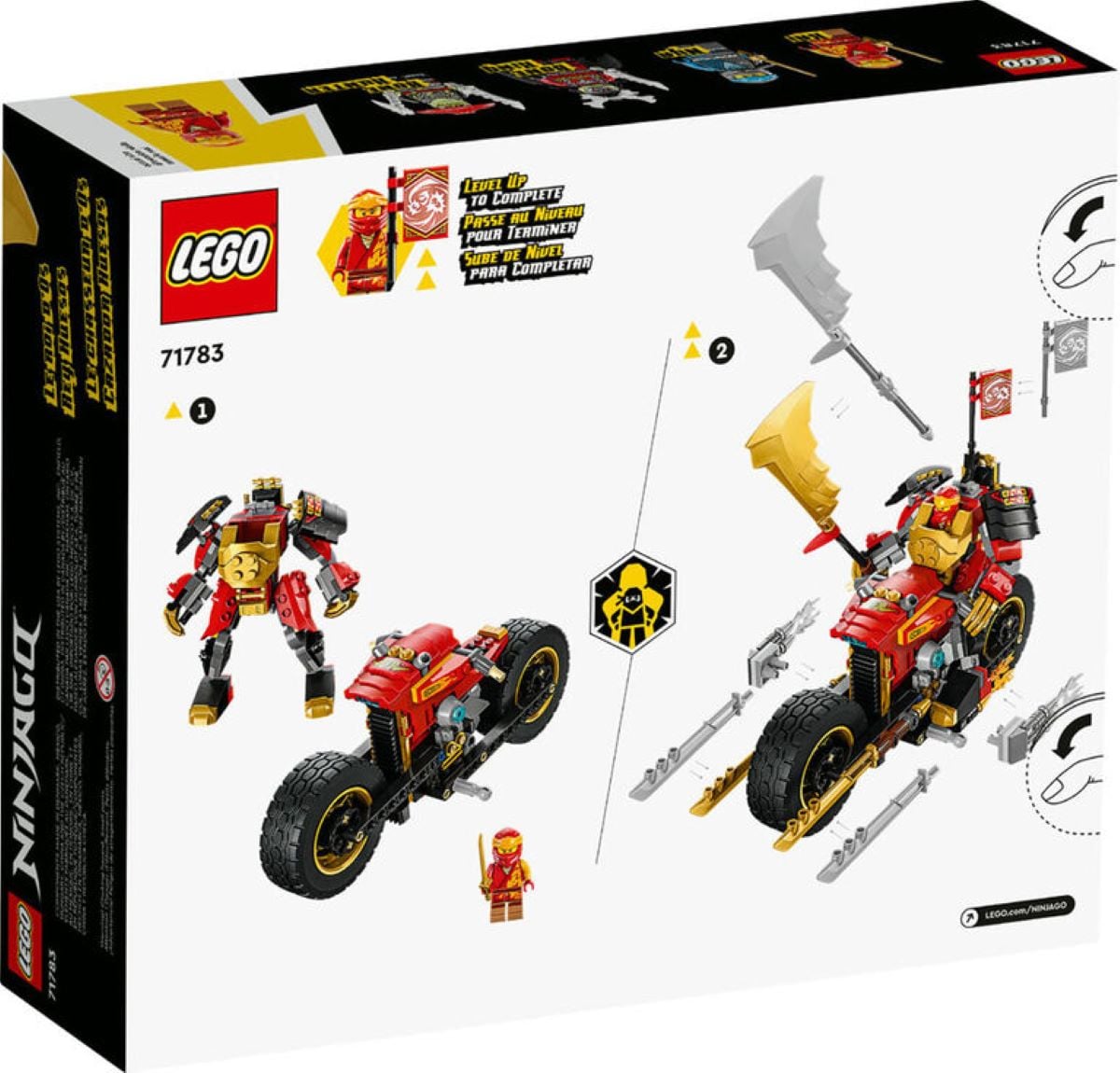 LEGO NINJAGO 71783 MOTO-MECA EVO DE KAI (312 PIEZAS) - 3