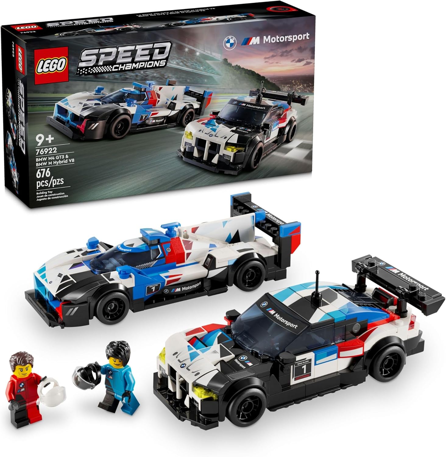 LEGO SPEED CHAMPIONS 76922 COCHES CARRERAS BMW M4 GT3 Y BMW M HYBRID V8 - 1