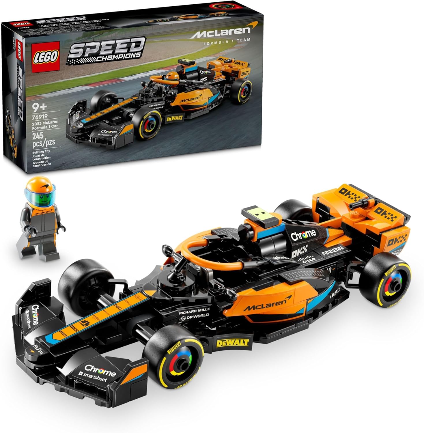 LEGO SPEED CHAMPIONS 76919 AUTO CARRERAS DE FÓRMULA 1 MCLAREN 2023 - 1