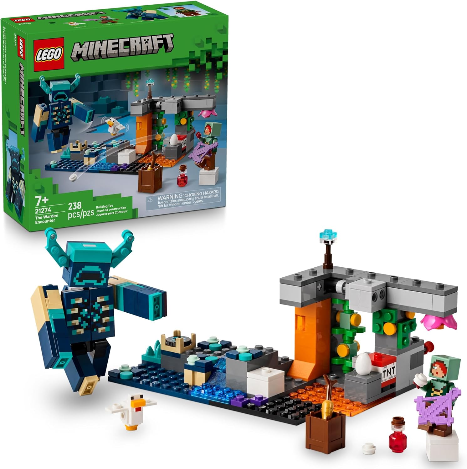 LEGO MINECRAFT 21274 EL ENCUENTRO CON EL GUARDIA (238 PIEZAS) - 1
