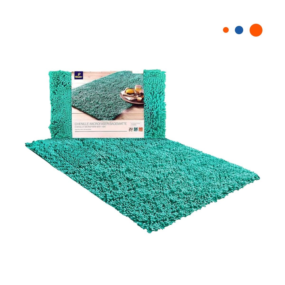 PACK12 COLCHONETA SUAVE MICROFIBRA 40X60CM VERDE AGUA COMODO Y LIMPIABLE Y+REGALO STICKER - 2