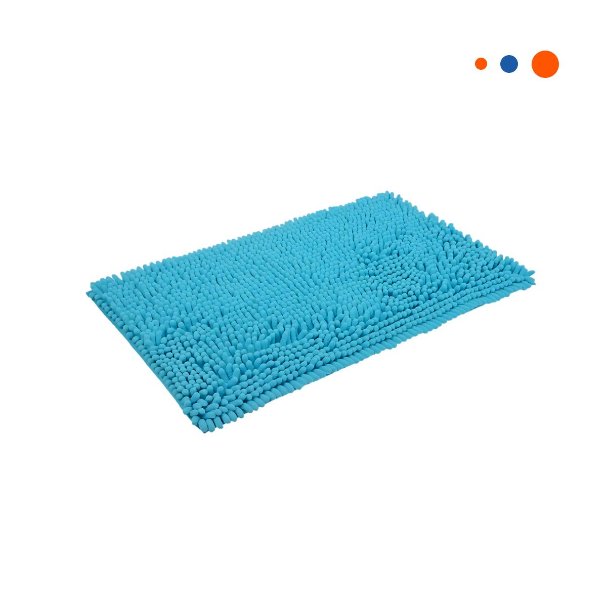 PACK2 ALFOMBRA DECORATIVA MICROFIBRA 40X60CM CELESTE RESISTENTE Y LIGERO Y+REGALO STICKER - 2