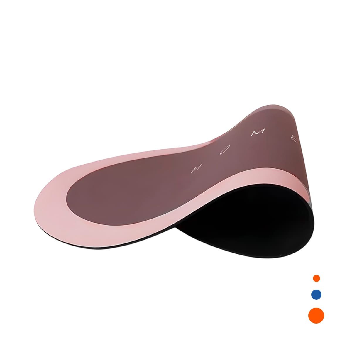 TAPETE OVALADO HOME ROSADO MATERIAL RESISTENTE Y FACIL DE LIMPIAR EN CASA Y+REGALO STICKER - 1