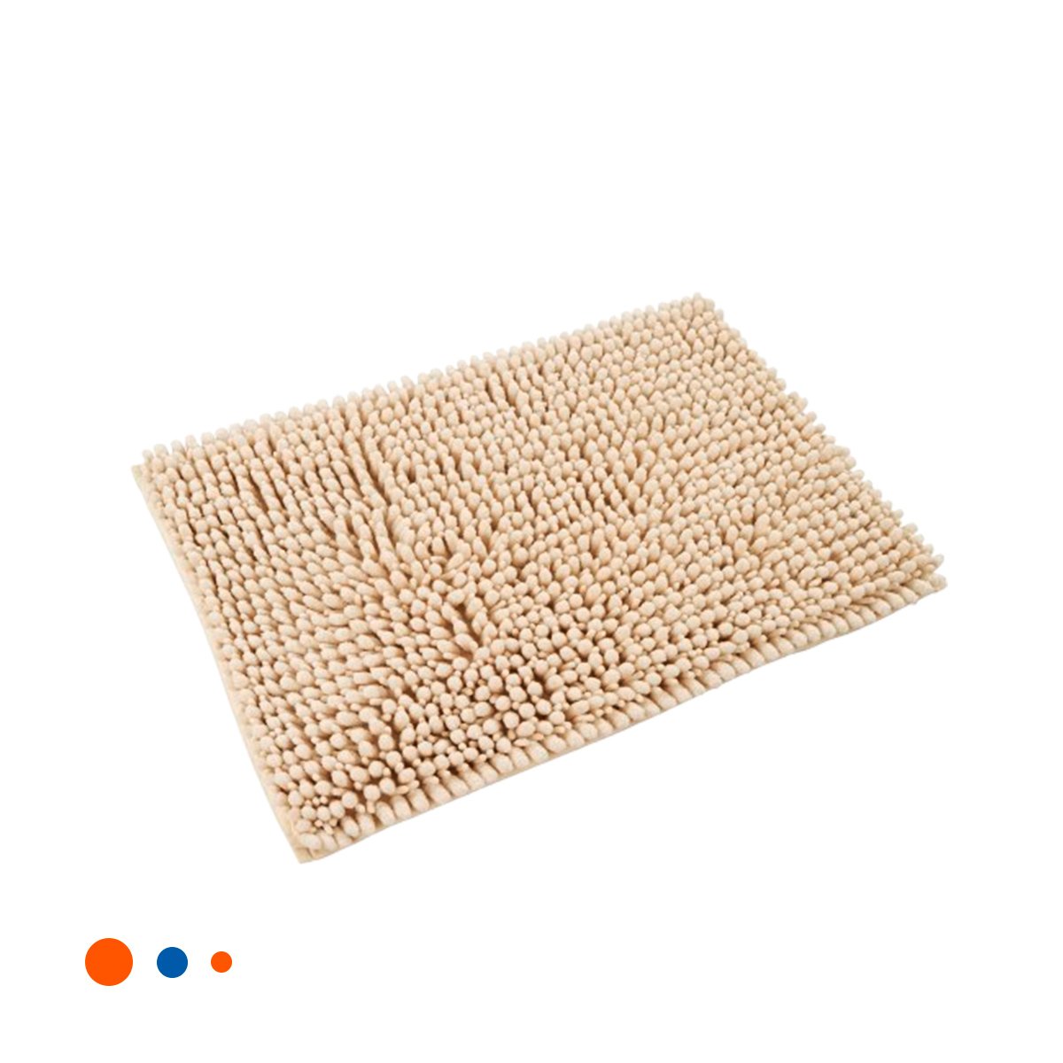 TAPETE COMODO MICROFIBRA 40X60CM CREMA FORMATO RECTANGULAR PERFECTO Y+LIGAS REGALO - 5