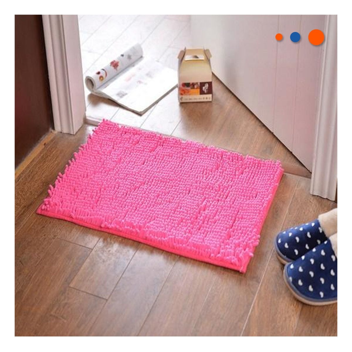 PACK12 COBIJA LIGERA MICROFIBRA 40X60CM ROSADO PARA CASA USO DECORACION Y+REGALO STICKER - 3