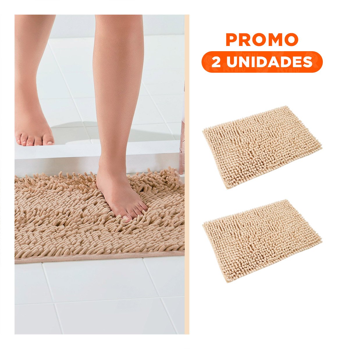 PACK2 PROTECTOR COMODO MICROFIBRA 40X60CM CREMA RESISTENTE Y FACIL DE LIMPIAR Y+REGALO STICKER - 1