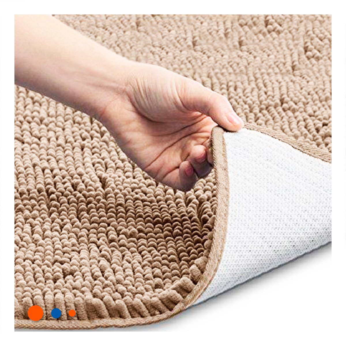 PACK2 PROTECTOR COMODO MICROFIBRA 40X60CM CREMA RESISTENTE Y FACIL DE LIMPIAR Y+REGALO STICKER - 3