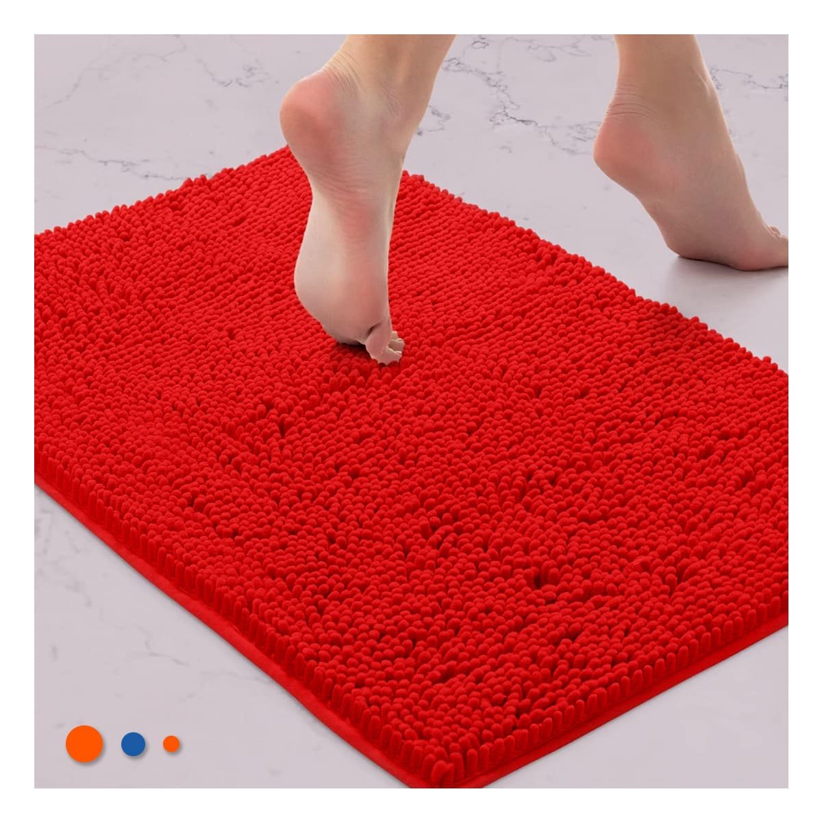 PACK4 PROTECTOR DECORATIVO MICROFIBRA 40X60CM ROJO FORMATO RECTANGULAR PERFECTO - 3