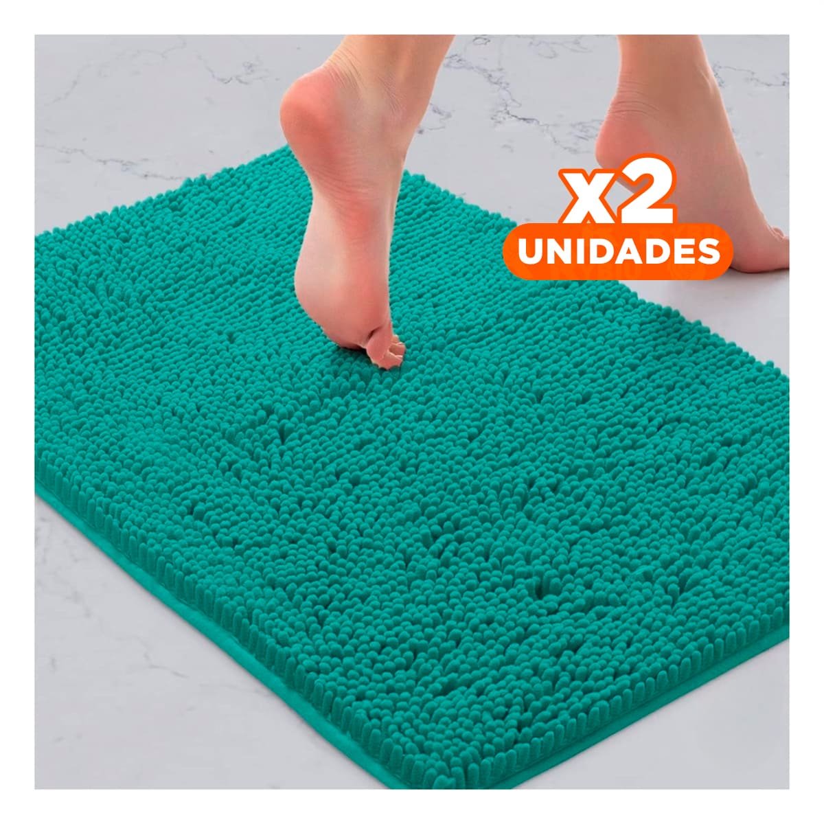 PACK2 PROTECTOR SUAVE MICROFIBRA 40X60CM VERDE AGUA DISENO COMODO Y PRACTICO Y+PAPEL REGALO - 1